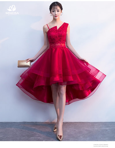 Váy Dạ Hội VD018  ĐỎ  Thanh An Dress