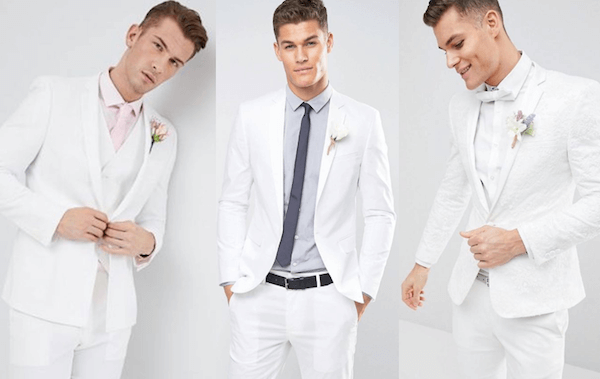 Áo vest nam màu trắng phối cổ đen - NiNiStore 2023