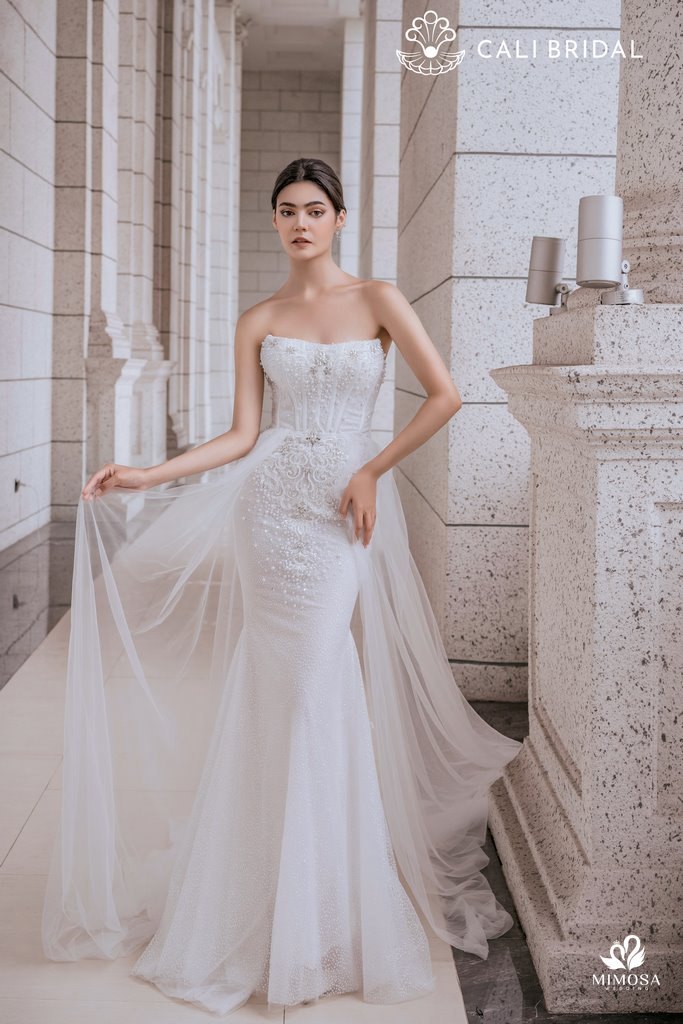 26 Mẫu váy cưới dành cho cô dâu cao 1m50 đẹp nhất 2023